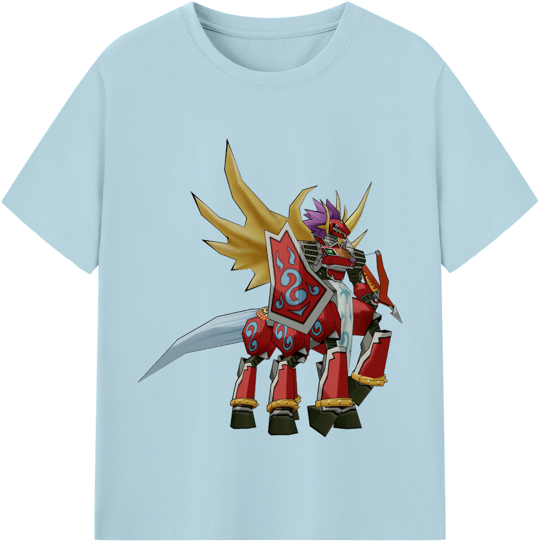 （画像用） Digimon デジタルモンスター/デジモン 綿100％半袖Tシャツ（フロントプリント）
